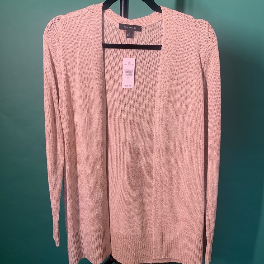 Ann Taylor Drapey Long Cardigan